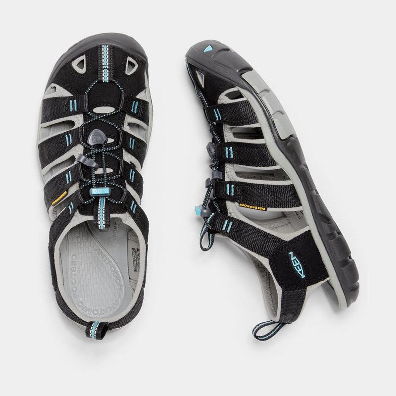 Sandalias Trekking Keen Clearwater Cnx Para Mujer Negros - Sandalias Keen Mexico (653148-ERV)